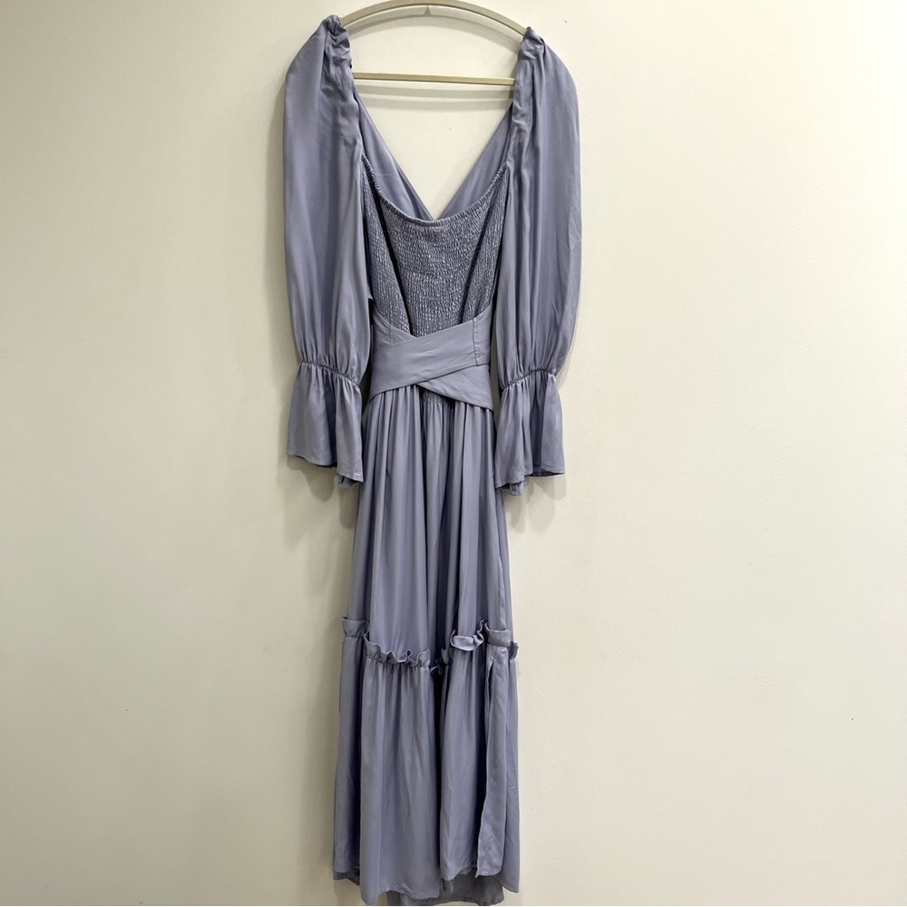 Ohsevendays Bailey Reversible Midi Dress Periwinkle Blue Romantic Bridgerton Xl — image 6 of 8